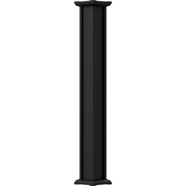 Ekena Millwork 6" x 9' Endura-Aluminum Acadian Style Column, Square Shaft (For Post Wrap Installation) Non-Tapered EA0609INPSDACAC - main